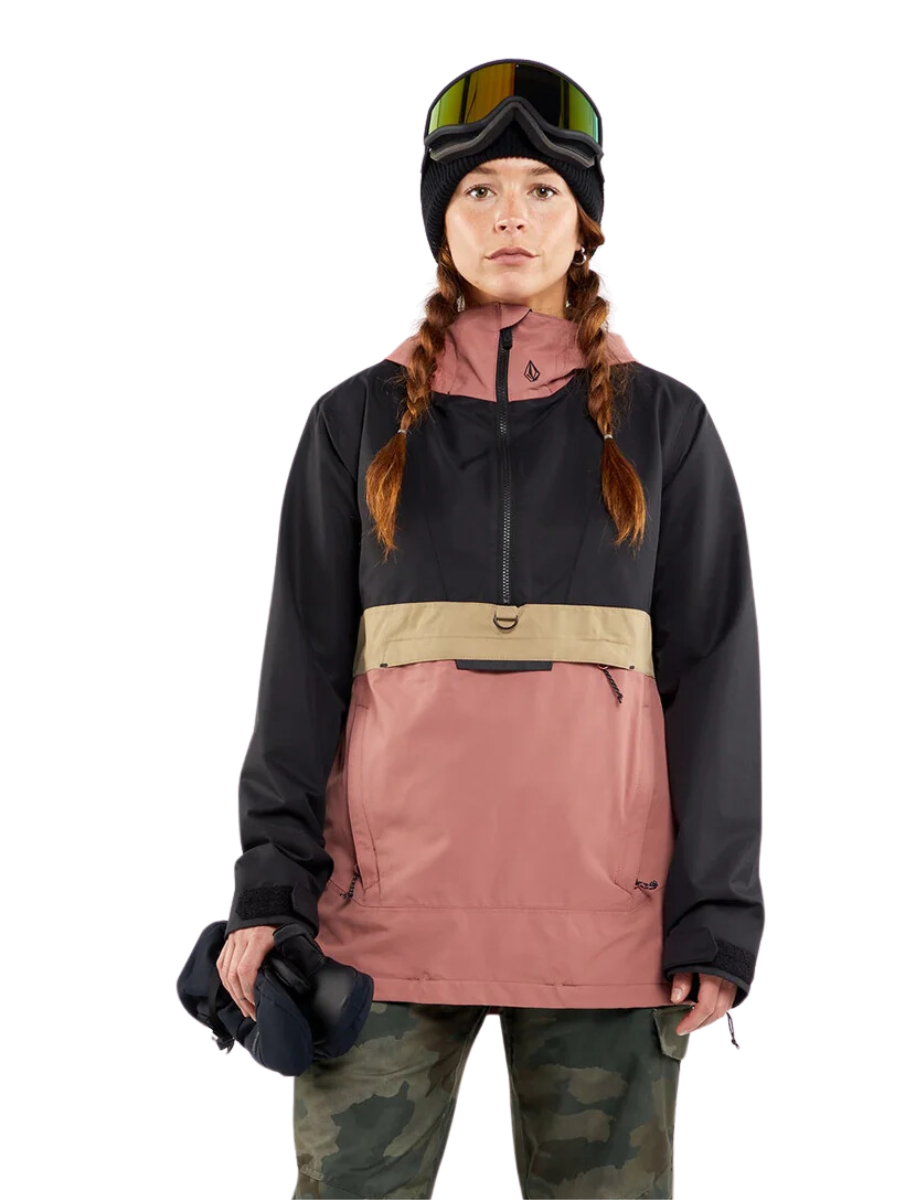 Volcom Ashfield Pullover Women's Snowboard Jacket - Earth Pink | Collection_Zalando | Snowboard Shop | Volcom Shop | Women's snowboard jackets | surfdevils.com