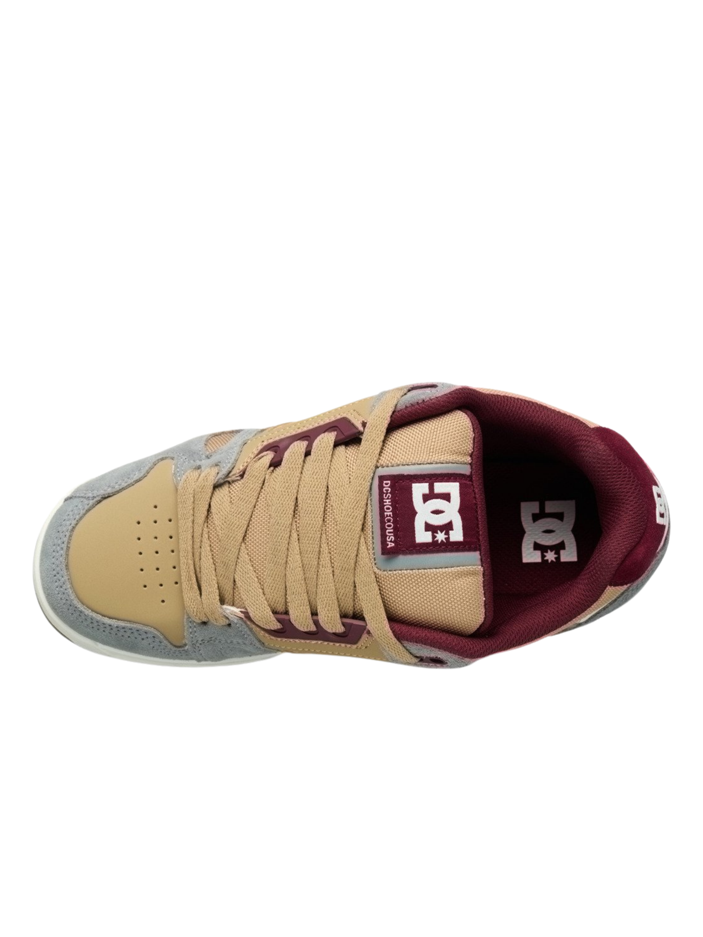 Chaussures DC Stag | Tan/Grey/Dark Red