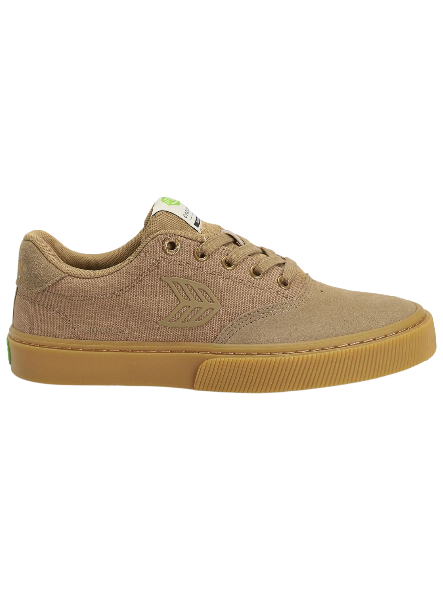 Cariuma Naioca Pro Skateschuhe – Gum Burnt Sand Wildleder und Canvas