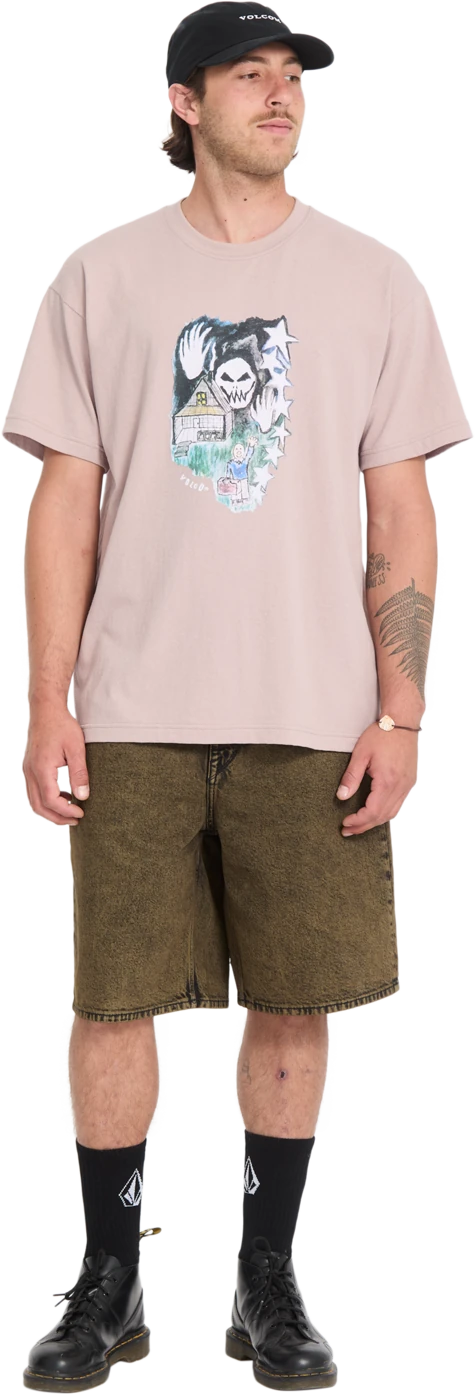 Volcom FA ISSAM AUPTEL LSE SST camiseta manga corta hombre detail 3 | BARK BROWN