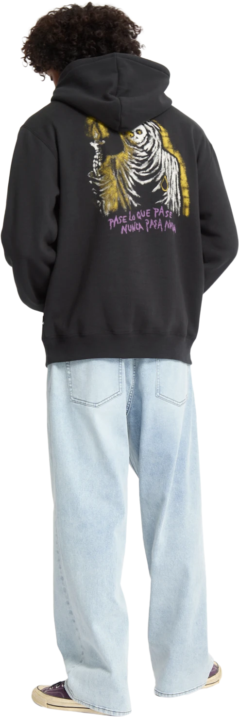 Volcom Nunca Passa sudadera con capucha hombre detail 7 | Antique Black