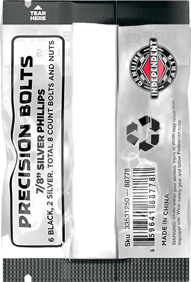 Independent Independent Genuine Parts Phillips Hardware Black/Silver tornillos de skate detail 2 | Black/Silver