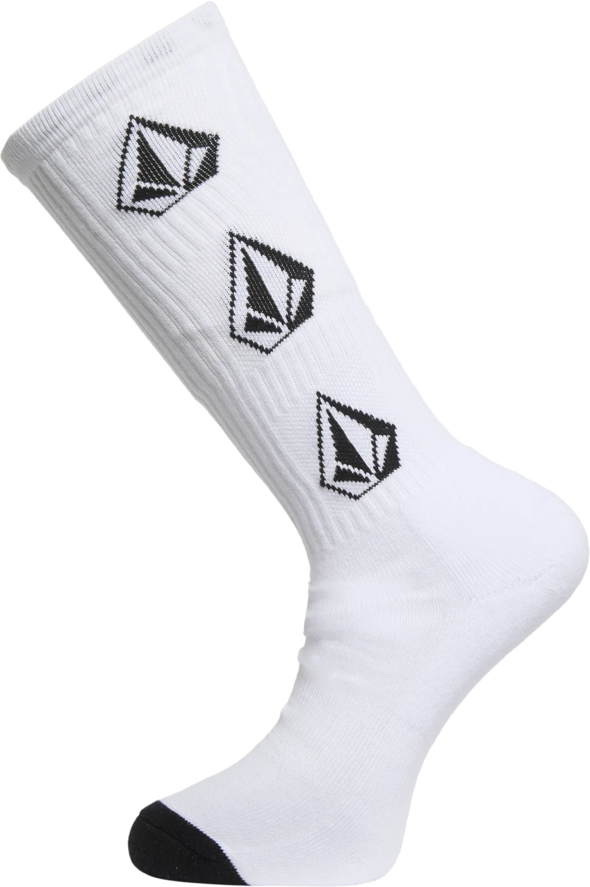 Volcom OFF THE KRASS SK8 SOCK calcetines hombre detail 3 | White