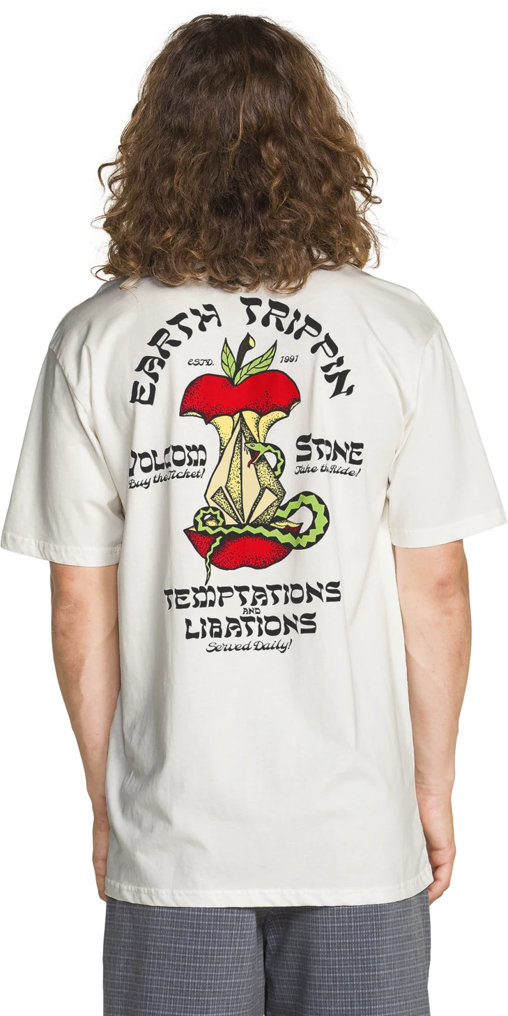 Volcom TEMPTATIONS SST camiseta manga corta hombre detail 1 | Off White