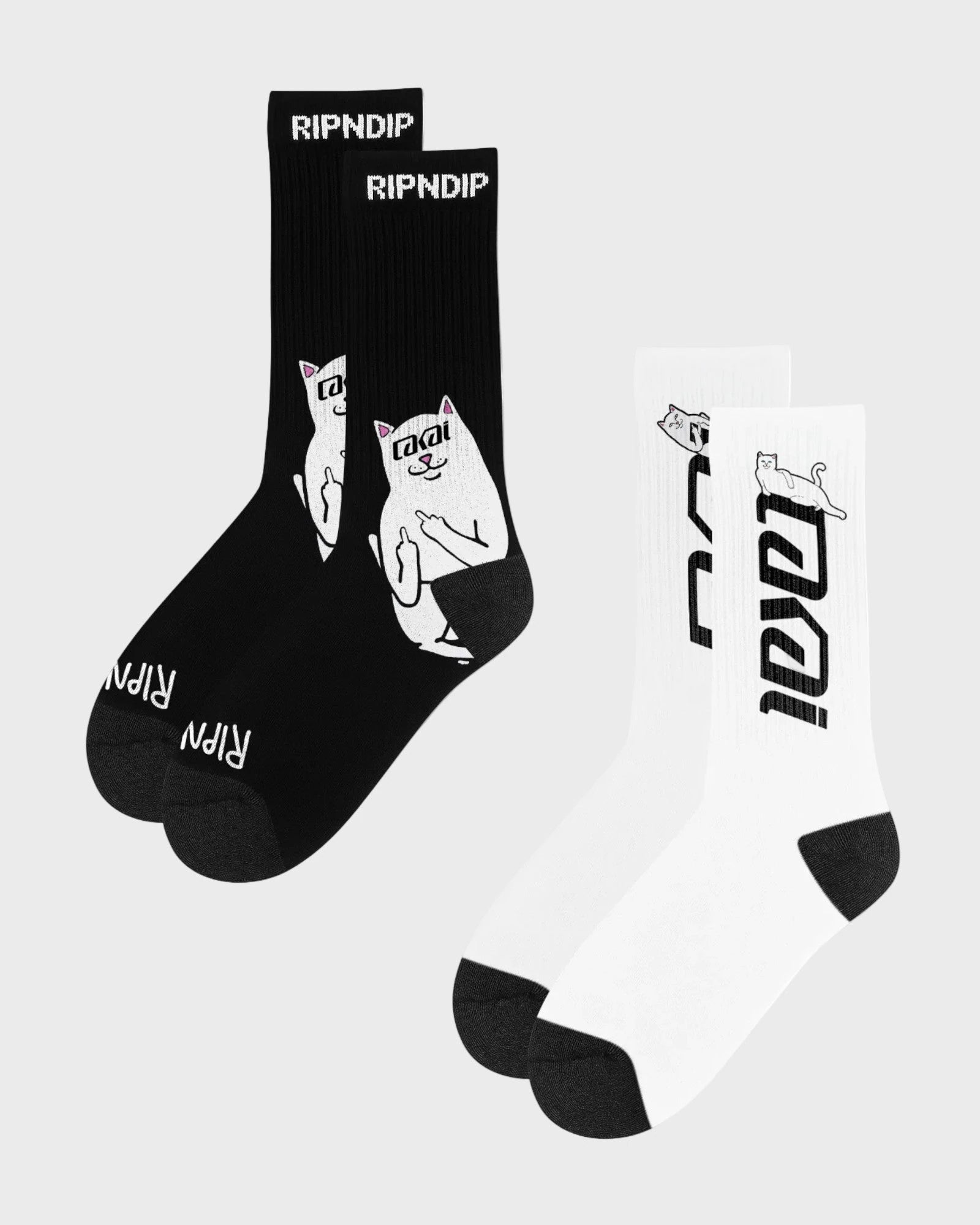 Lakai LAKAI x RIPNDIP Lord Nerm socks hombre | BLACK / WHITE