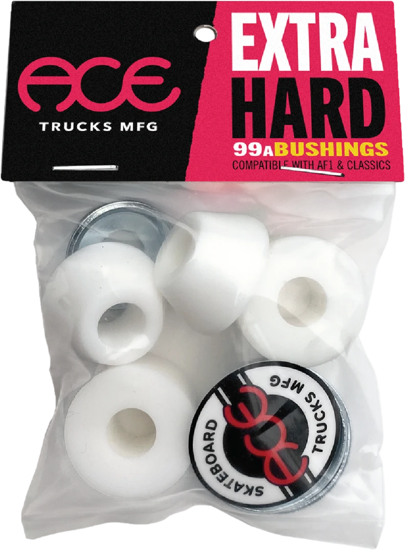 Ace Ace Bushings - Extra Hard 99A gomas de skate | White