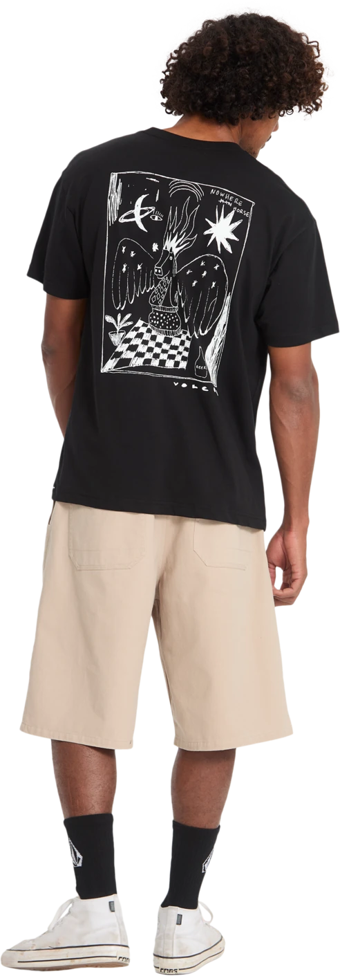 Volcom NOWHERE SST camiseta manga corta hombre detail 5 | Black
