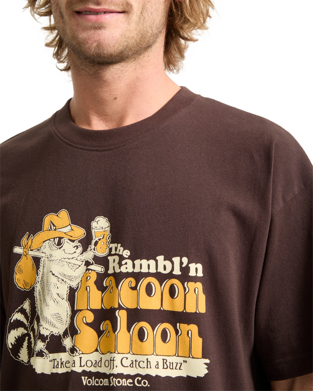 Volcom Racoon camiseta manga corta hombre detail 2 | Cacao