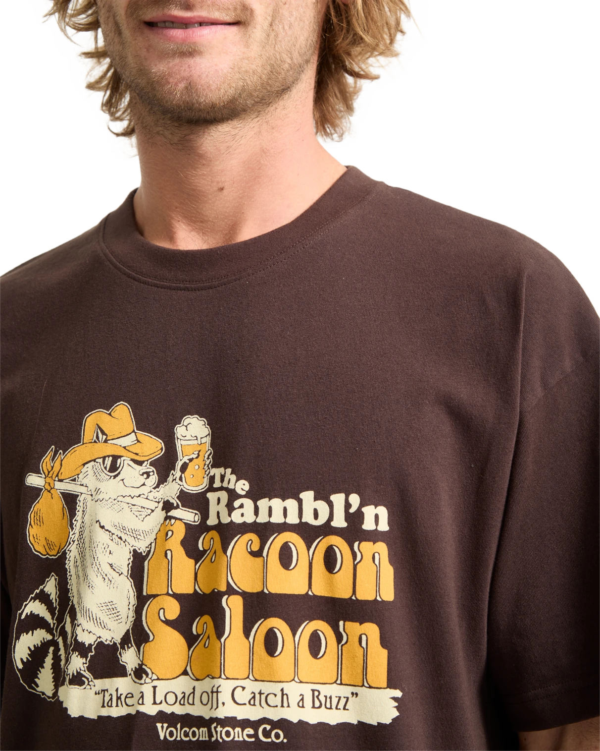 Volcom Racoon camiseta manga corta hombre detail 2 | Cacao