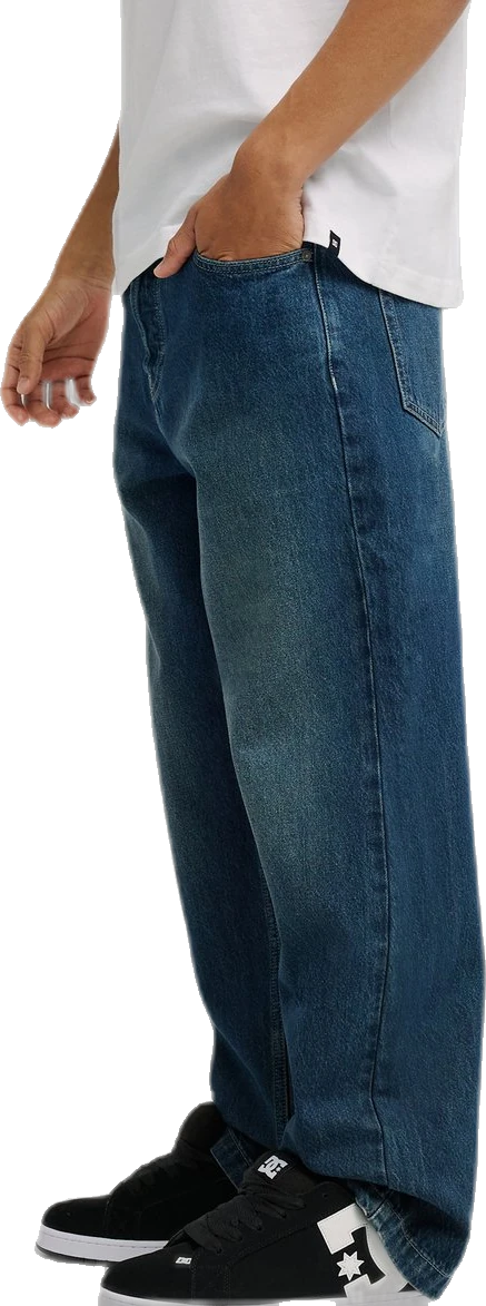 DC Shoes Worker Baggy Denim Double That pantalón tejano hombre detail 2 | Azul Oscuro