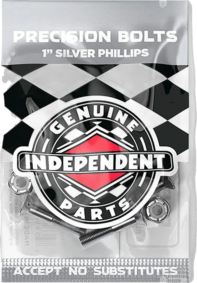 Independent Independent Genuine Parts Phillips Hardware Black/Silver tornillos de skate detail 4 | Black/Silver