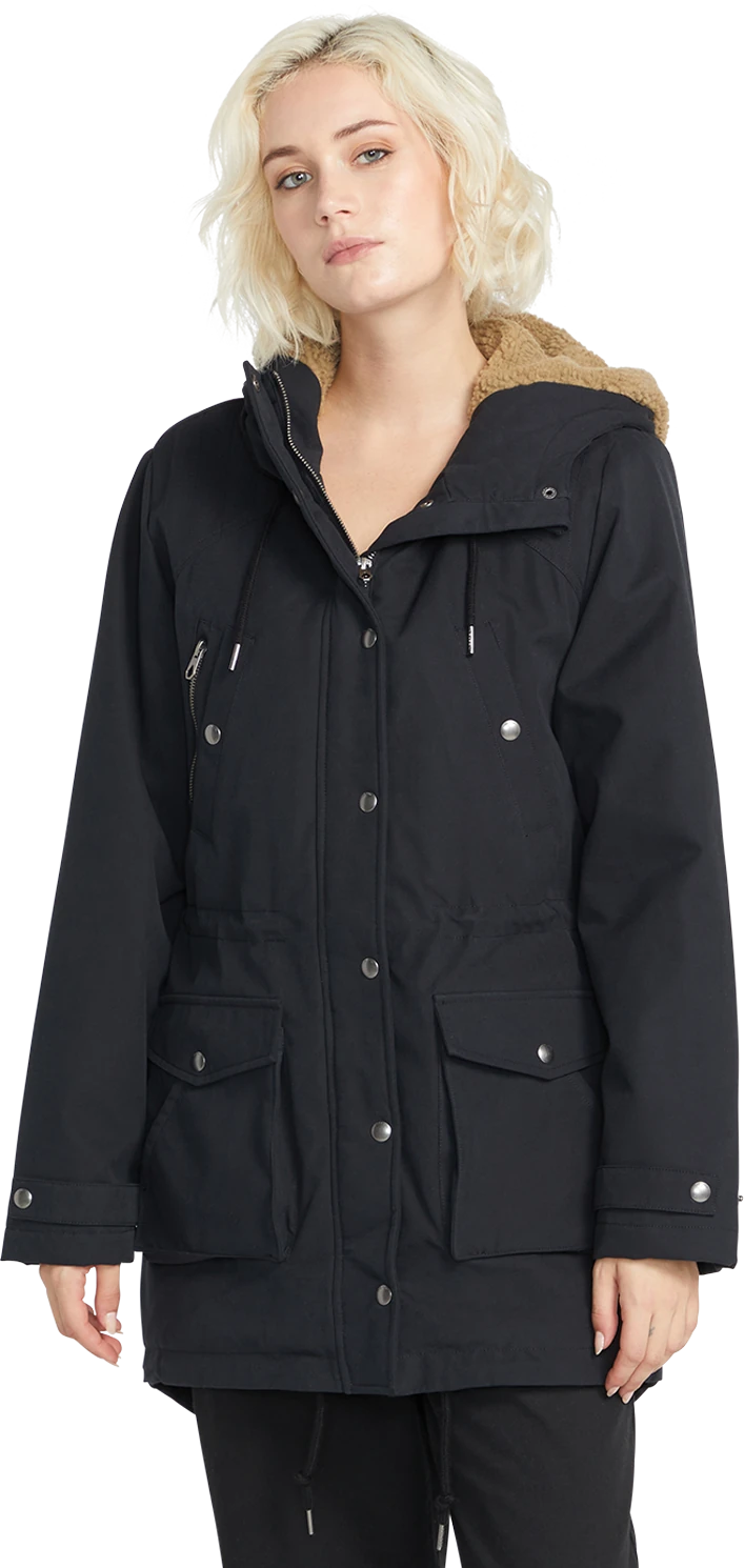 Volcom WALK ON BY 5K PARKA chaquetas y abrigos mujer | Black