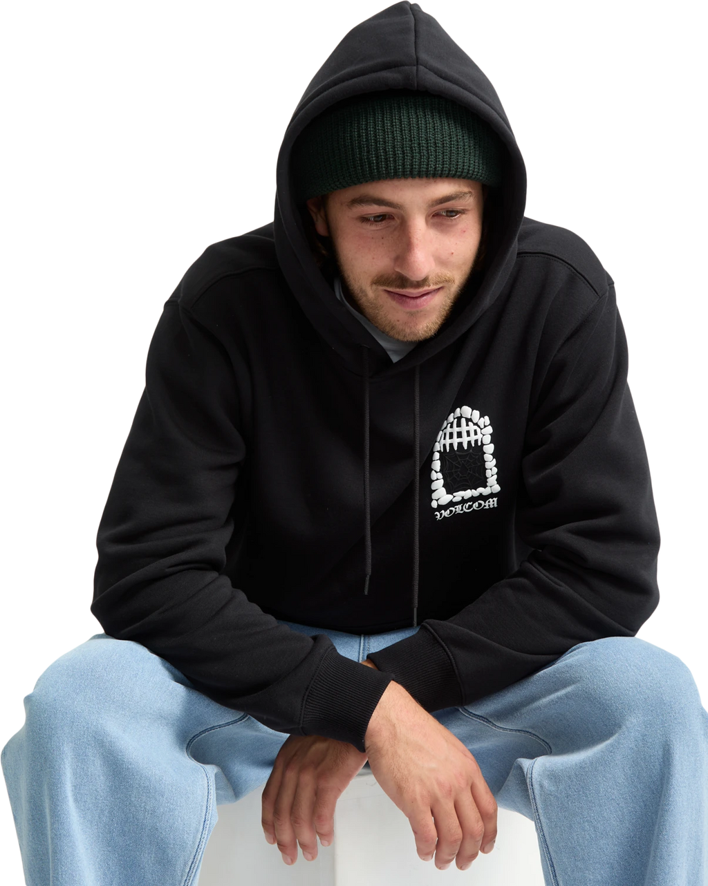 Volcom Noder sudadera con capucha hombre detail 4 | Black