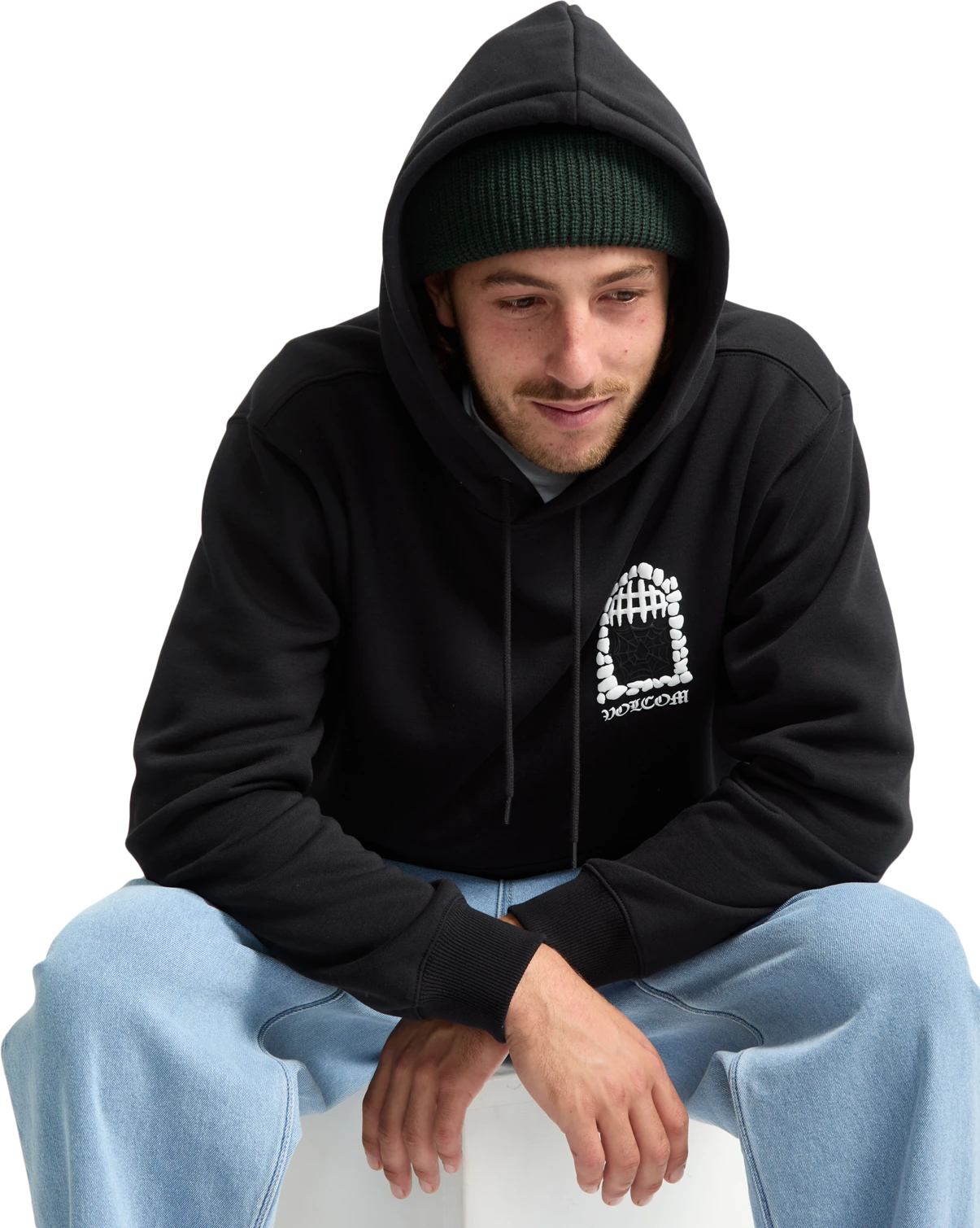 Volcom Noder sudadera con capucha hombre detail 4 | Black