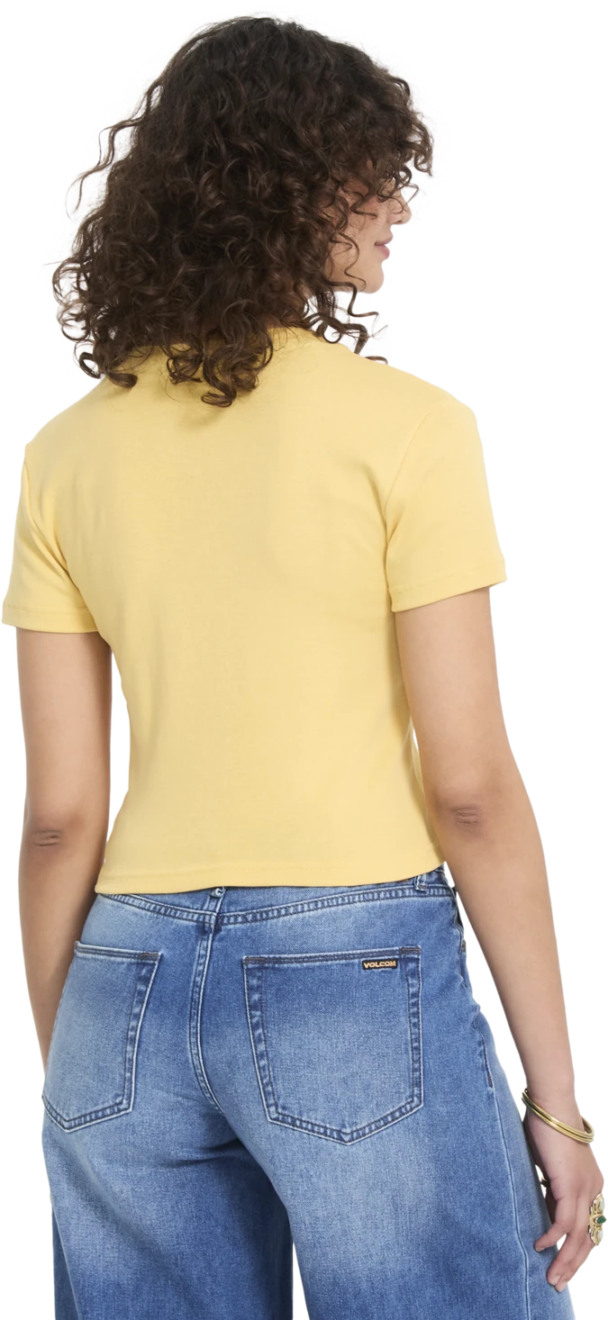 Volcom VOLCOMSTONE TIGHT CROP camiseta manga corta mujer detail 1 | SUNBURST