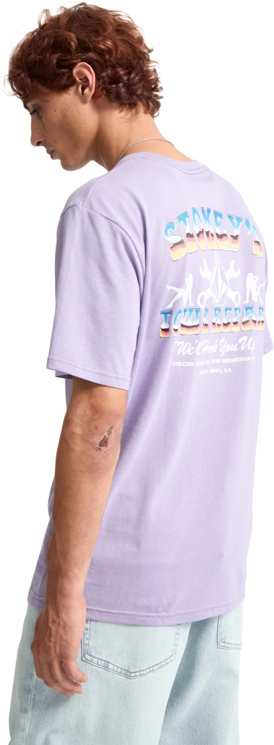 Volcom Stoneys camiseta manga corta hombre detail 5 | Purple Ash