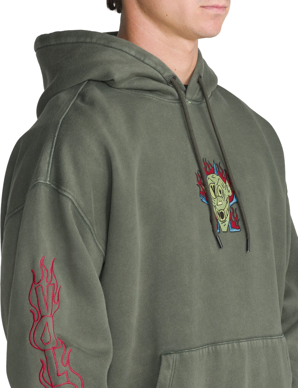 Volcom FA CASEY JONES PO sudadera con capucha hombre detail 2 | Climbing Ivy