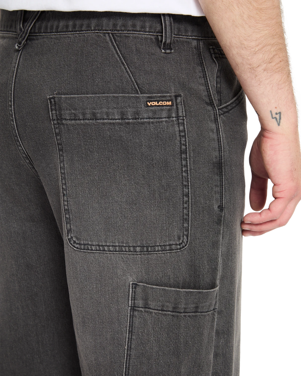 Volcom KRAFTSMAN II DENIM pantalón tejano hombre detail 3 | Black Grey