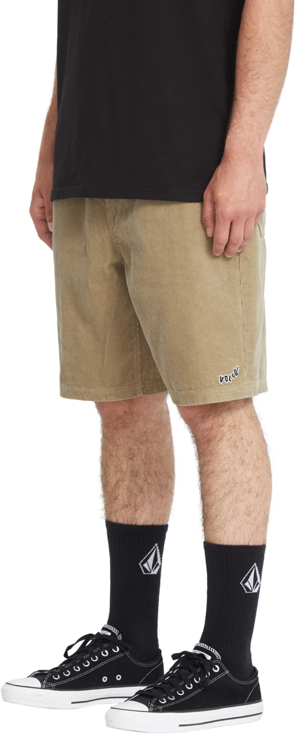 Volcom Outer Spaced Short 21 elastic waist short hombre detail 4 | Khaki