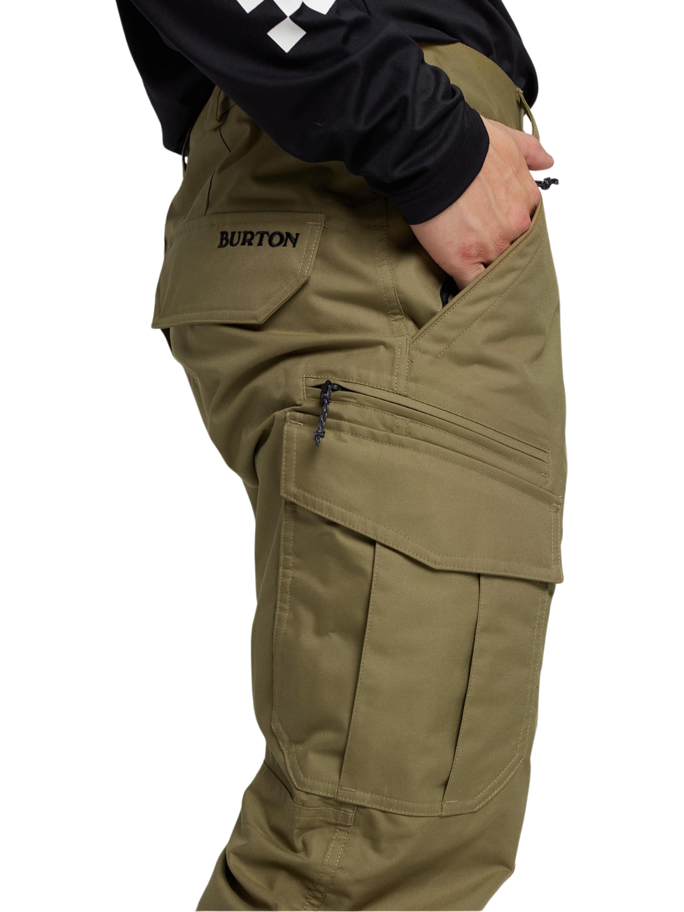 Calças de snowboard relaxadas Burton Cargo 2L - Martini Olive