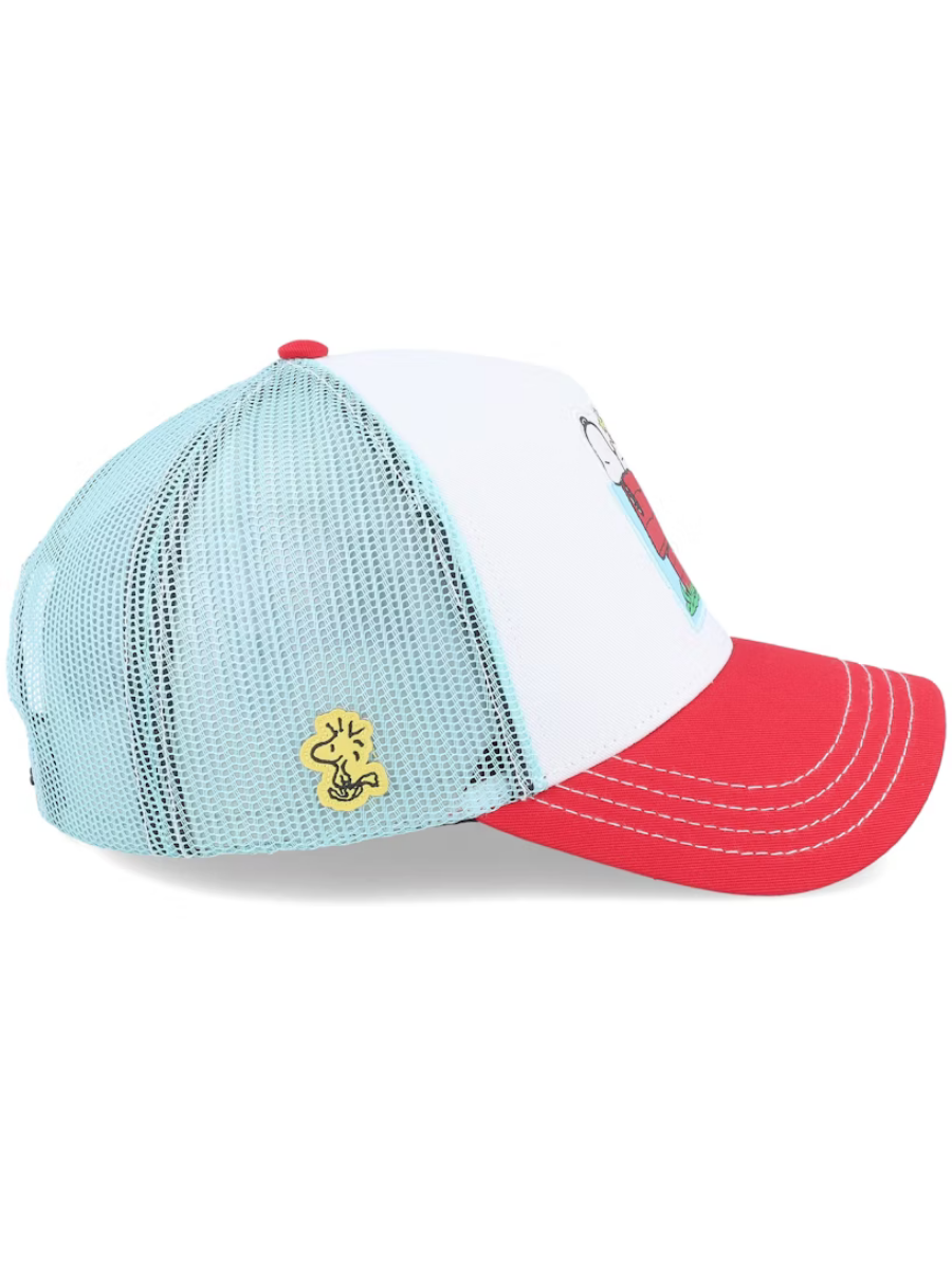 Cappellino trucker Capslab x Peanuts (Snoopy) - Blu/Bianco/Rosso