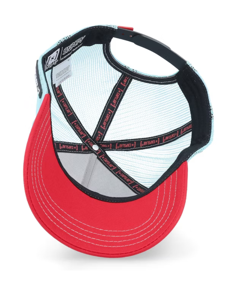 Cappellino trucker Capslab x Peanuts (Snoopy) - Blu/Bianco/Rosso