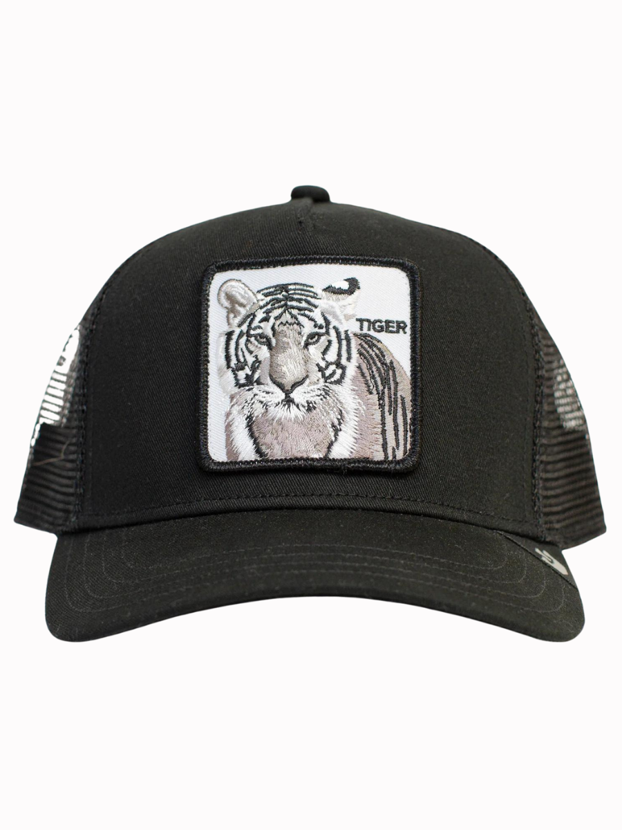 Boné Trucker Goorin Bros The White Tiger - Preto