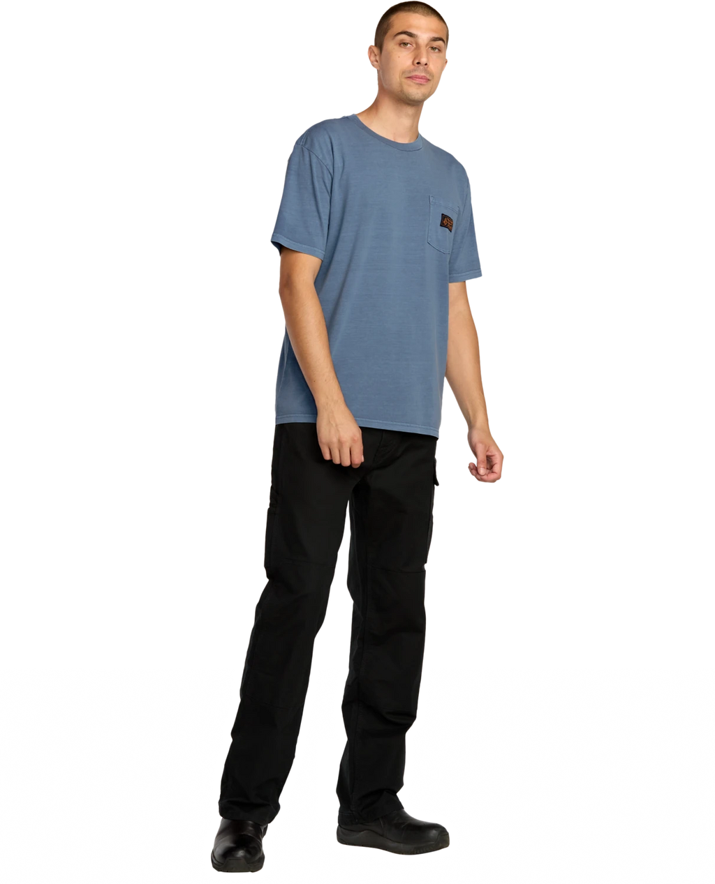 Volcom Workwear Certified Pocket camiseta manga corta hombre detail 3 | Blue Wash