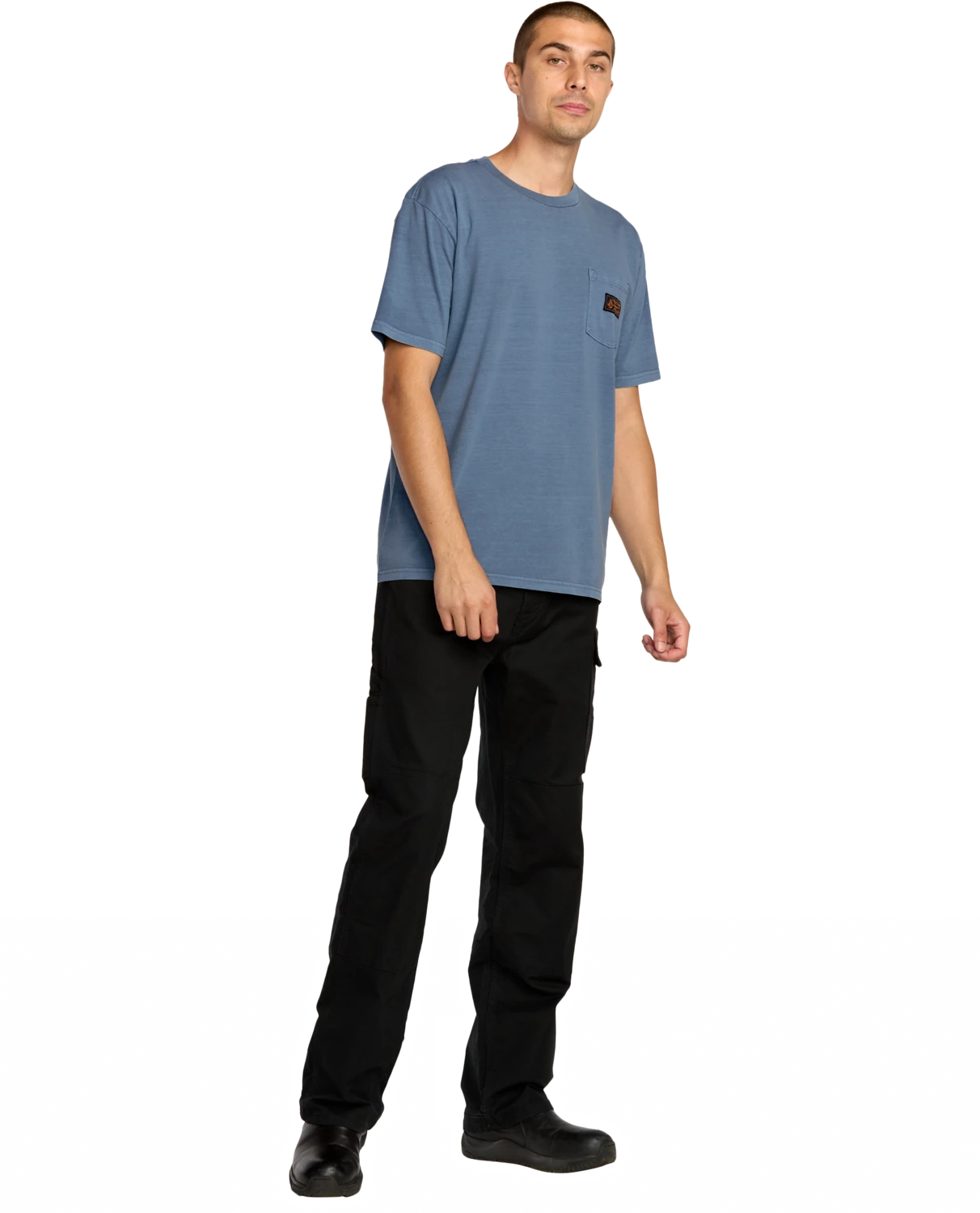 Volcom Workwear Certified Pocket camiseta manga corta hombre detail 3 | Blue Wash