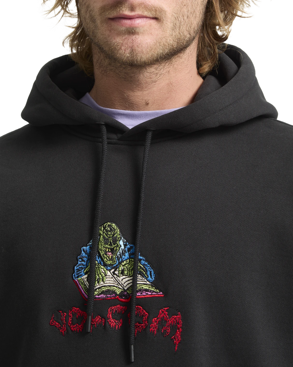 Volcom FA JJ Villard sudadera con capucha hombre detail 2 | Black
