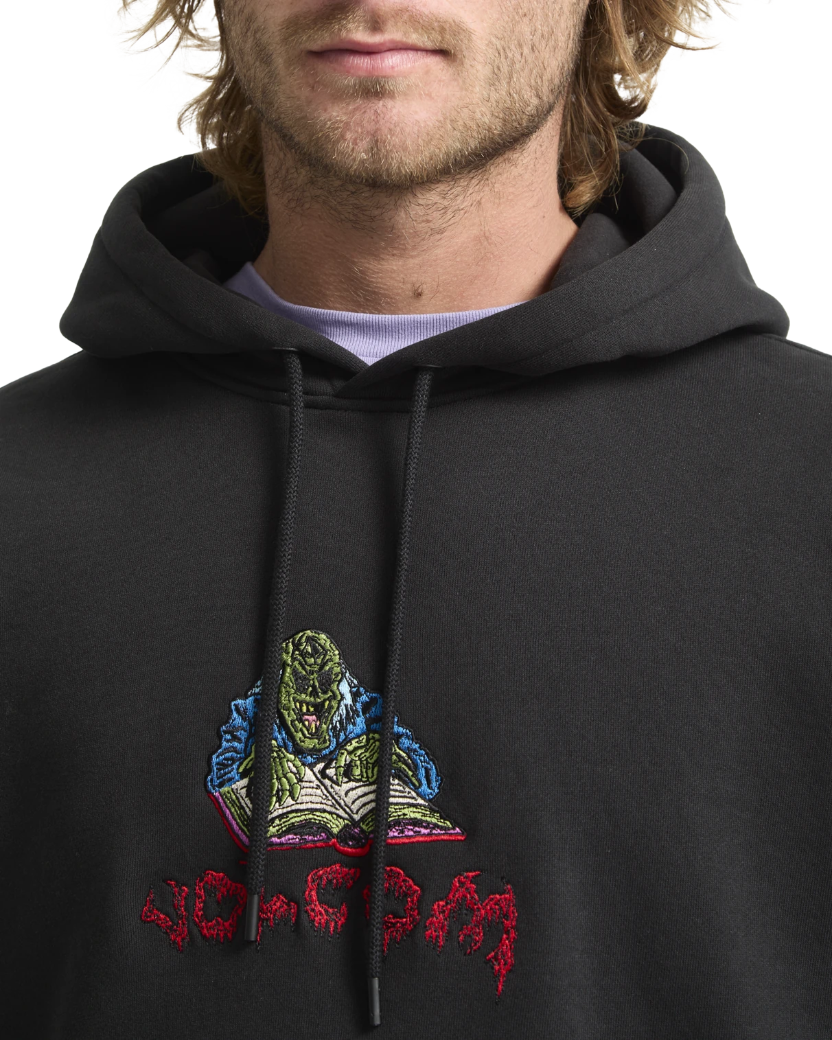 Volcom FA JJ Villard sudadera con capucha hombre detail 2 | Black