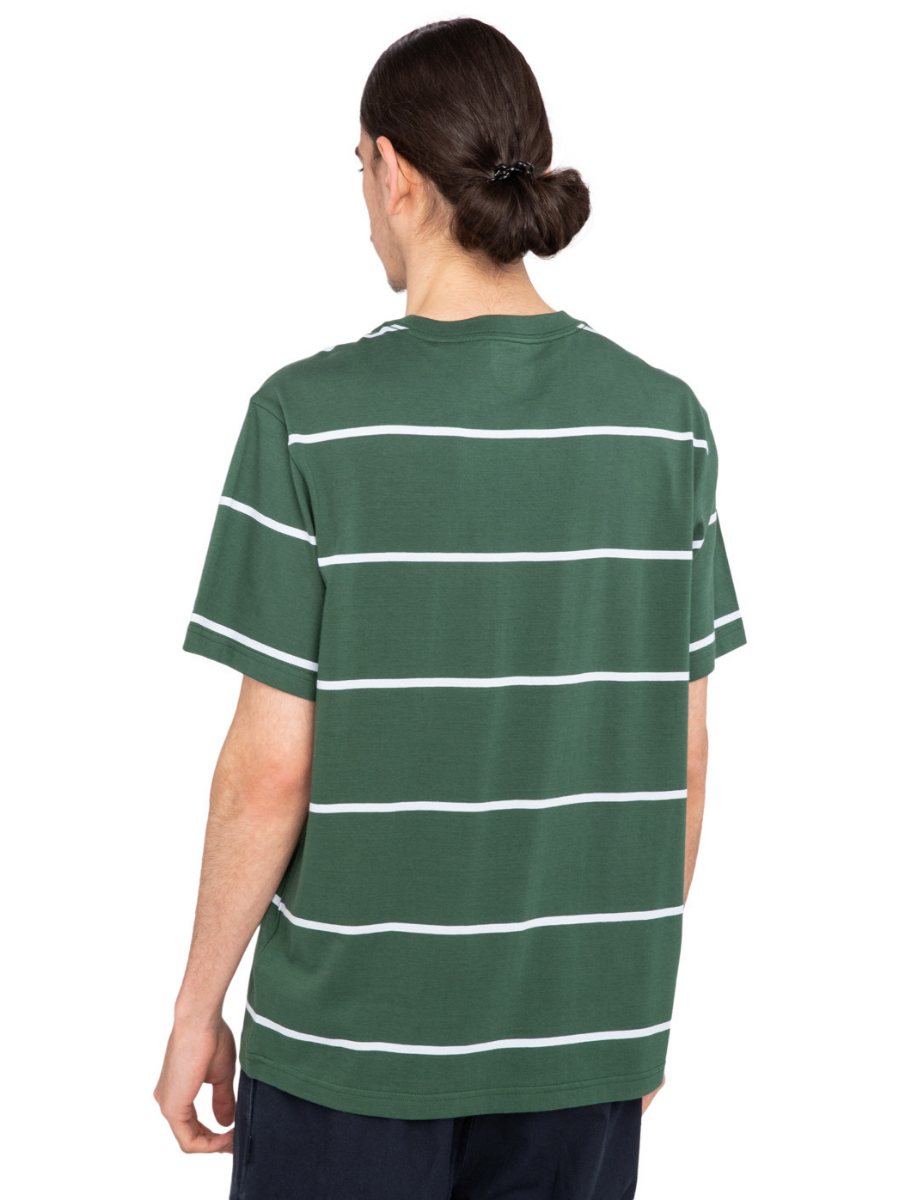 Element Skateboards Basic Pocket Kurzarm-T-Shirt – Garden Topiary Stripes