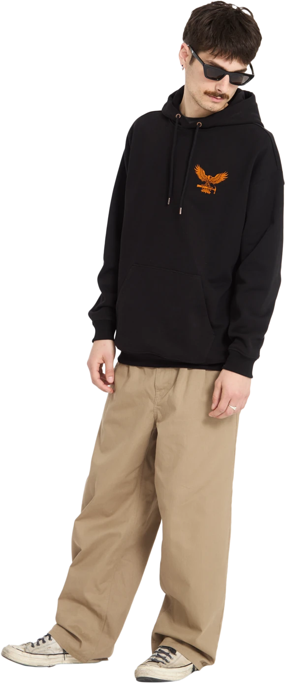 Volcom HAMMERED PO sudadera con capucha hombre detail 5 | Black