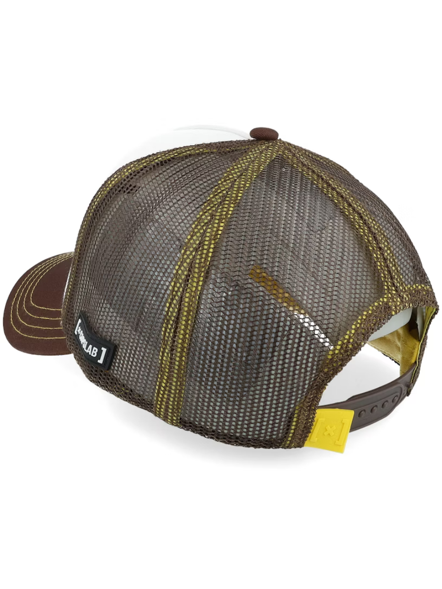 Cappellino Trucker Jerry di Capslab x Looney Tunes (Tom &amp; Jerry) - Bianco/Marrone