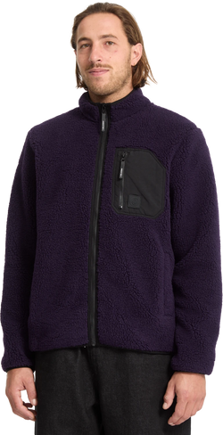 Volcom Muzzer Fuzzar sudadera con cremallera hombre | Dark Purple
