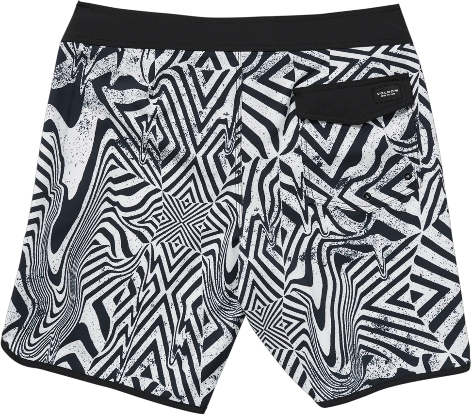 Volcom Infuse Scallop Mod 19 boardshort hombre detail 6 | White Black