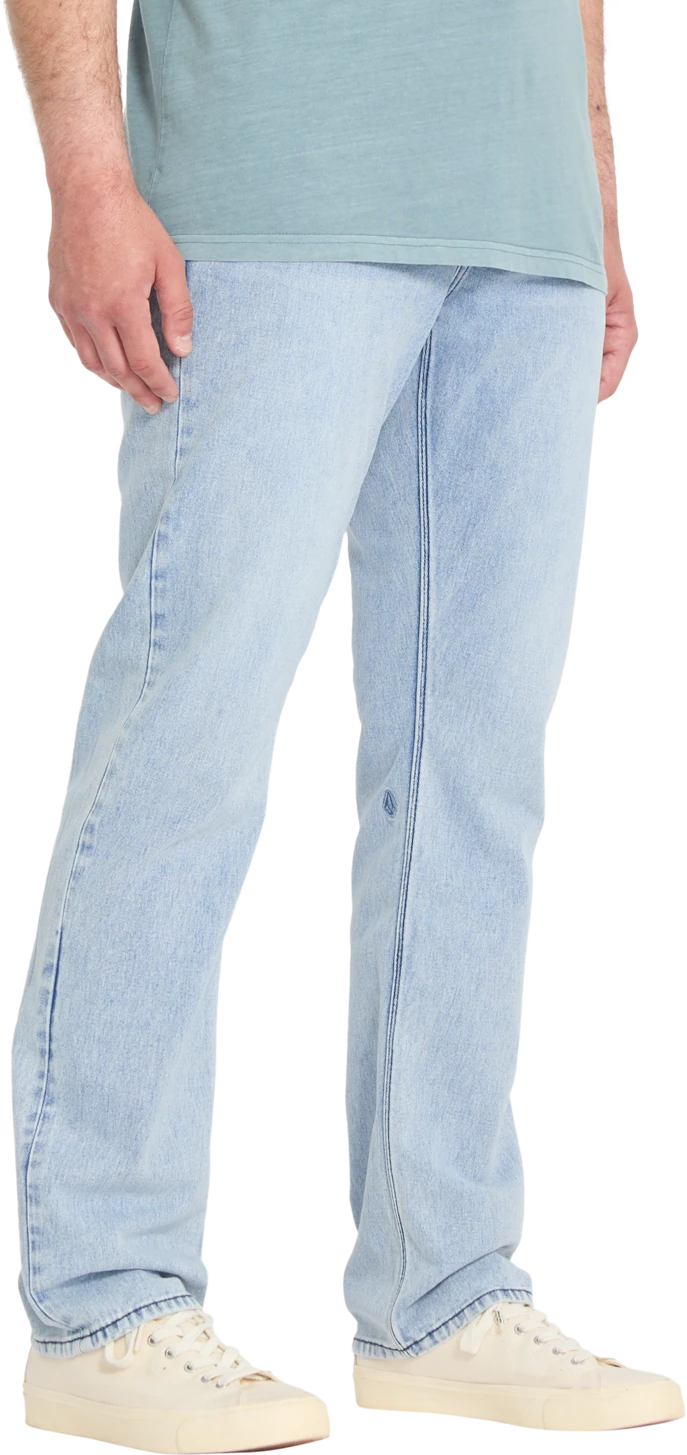 Volcom SOLVER DENIM pantalón tejano hombre detail 2 | Worn Light Blue