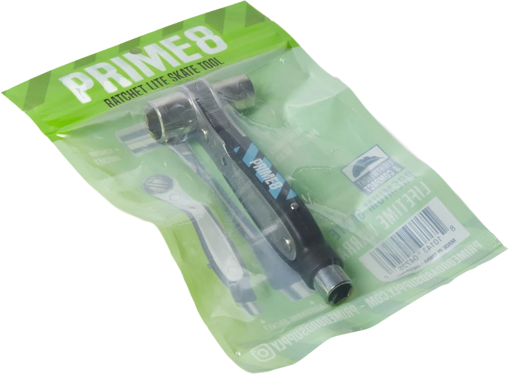 PRIME8 PRIME8 Ratchet Lite Skate Tool Black lijas de skateboard detail 1 | Black