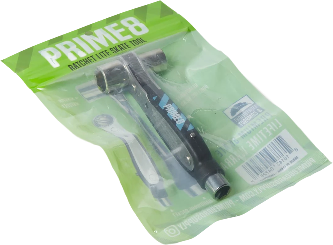 PRIME8 PRIME8 Ratchet Lite Skate Tool Black lijas de skateboard detail 1 | Black