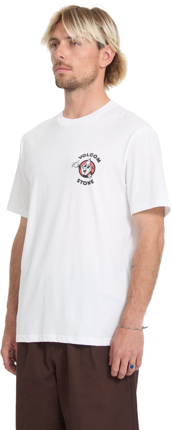 Volcom MISTE STONE BSC SST camiseta manga corta hombre detail 2 | White
