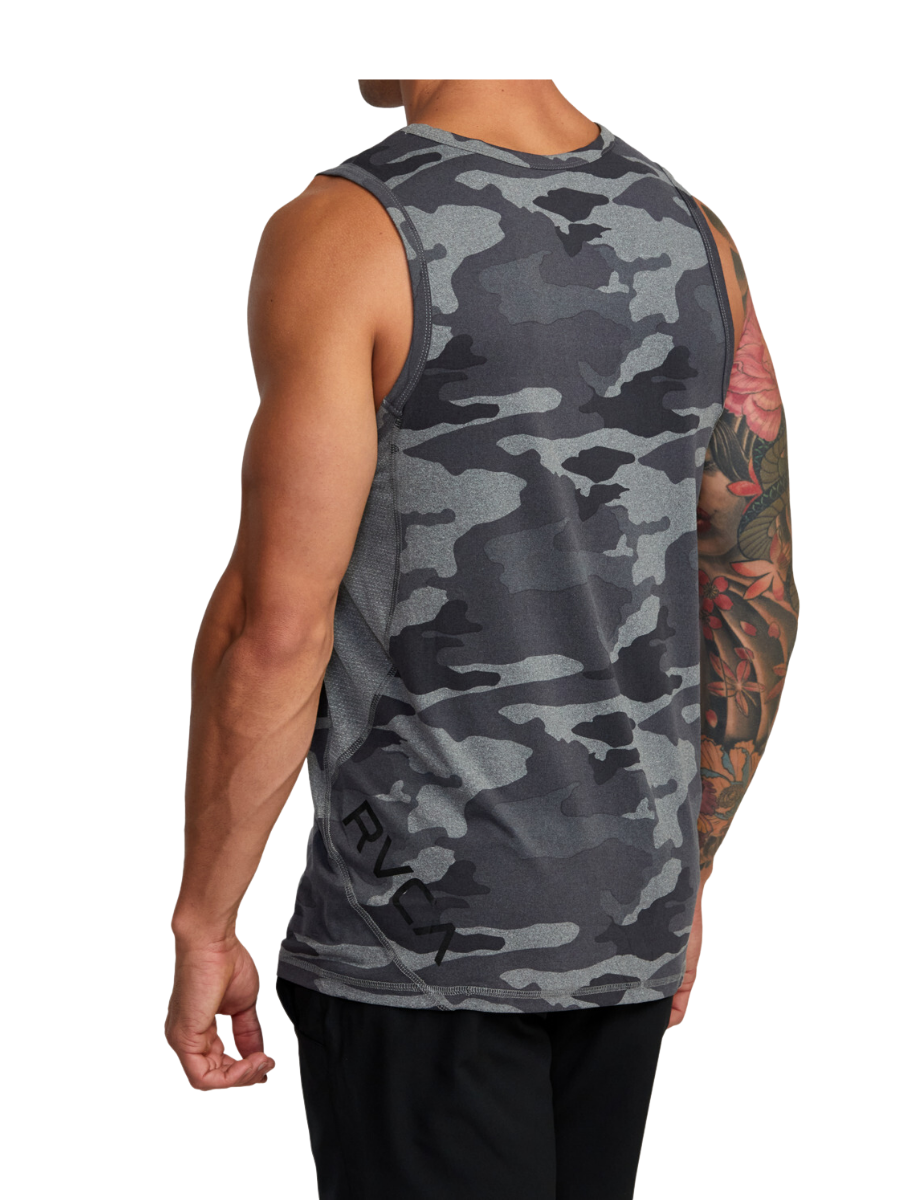 RVCA Sport Vent SL Tank Top - Camo | Collection_Zalando | Men's short sleeve t-shirts | Men's T-shirts | surfdevils.com