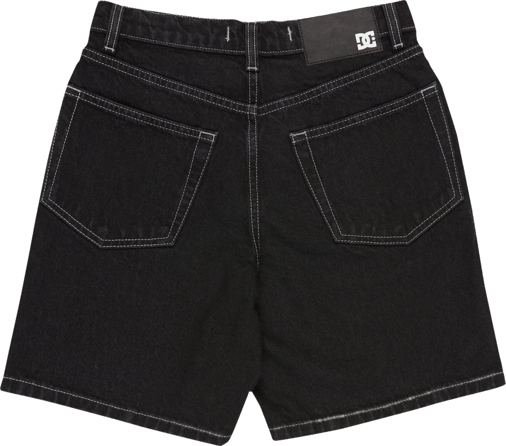 DC Shoes DC Baggy denim short detail 6 | Negro