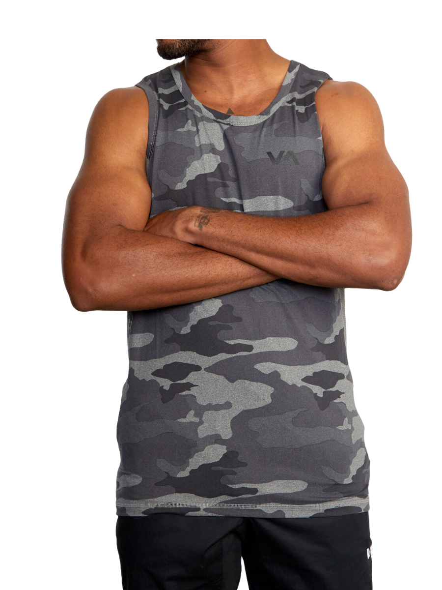 RVCA Sport Vent SL Tank Top - Camo | Best selling products | Collection_Zalando | Men's short sleeve t-shirts | Men's T-shirts | Stock Steals | surfdevils.com