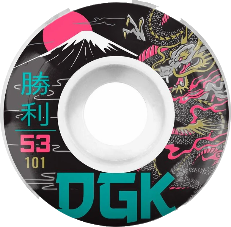 DGK DGK 53mm 101A Eternal ruedas del monopatín | White
