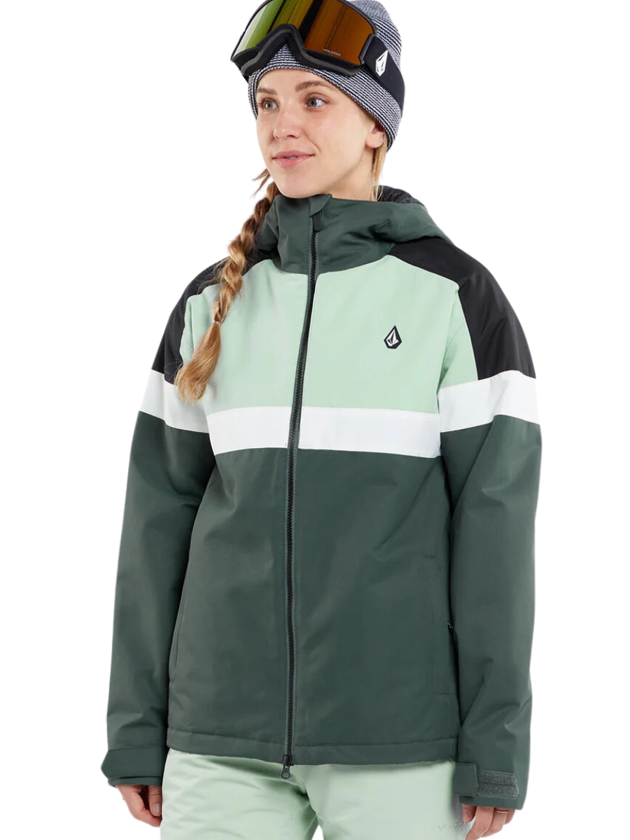 Jaqueta de snowboard feminina Volcom Lindy Insulated - Eucalyptus | Novos produtos | Produtos mais recentes | Produtos mais vendidos | Produtos mais vendidos | surfdevils.com