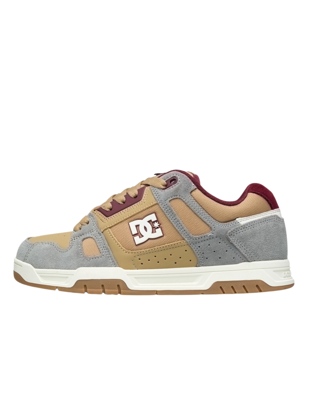 Chaussures DC Stag | Tan/Grey/Dark Red