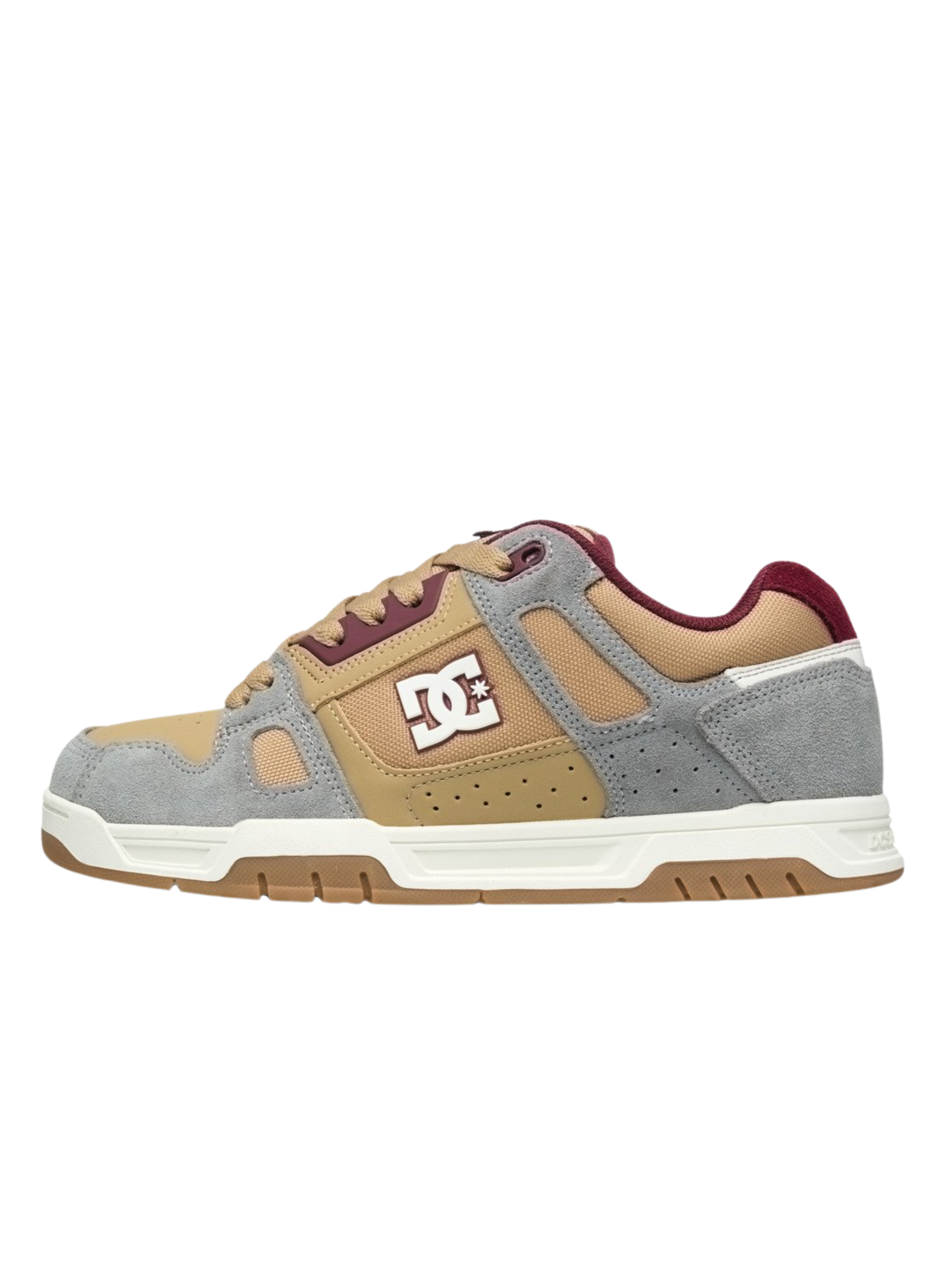 Chaussures DC Stag | Tan/Grey/Dark Red