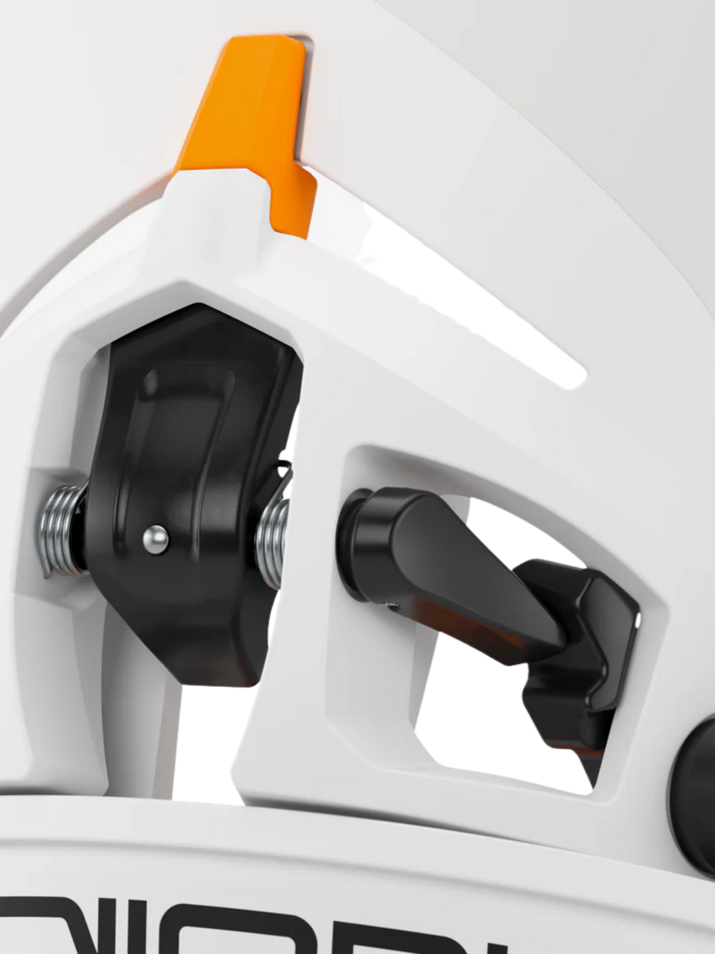 Union Atlas Step On® Men’s Snowboard Binding – White/Orange