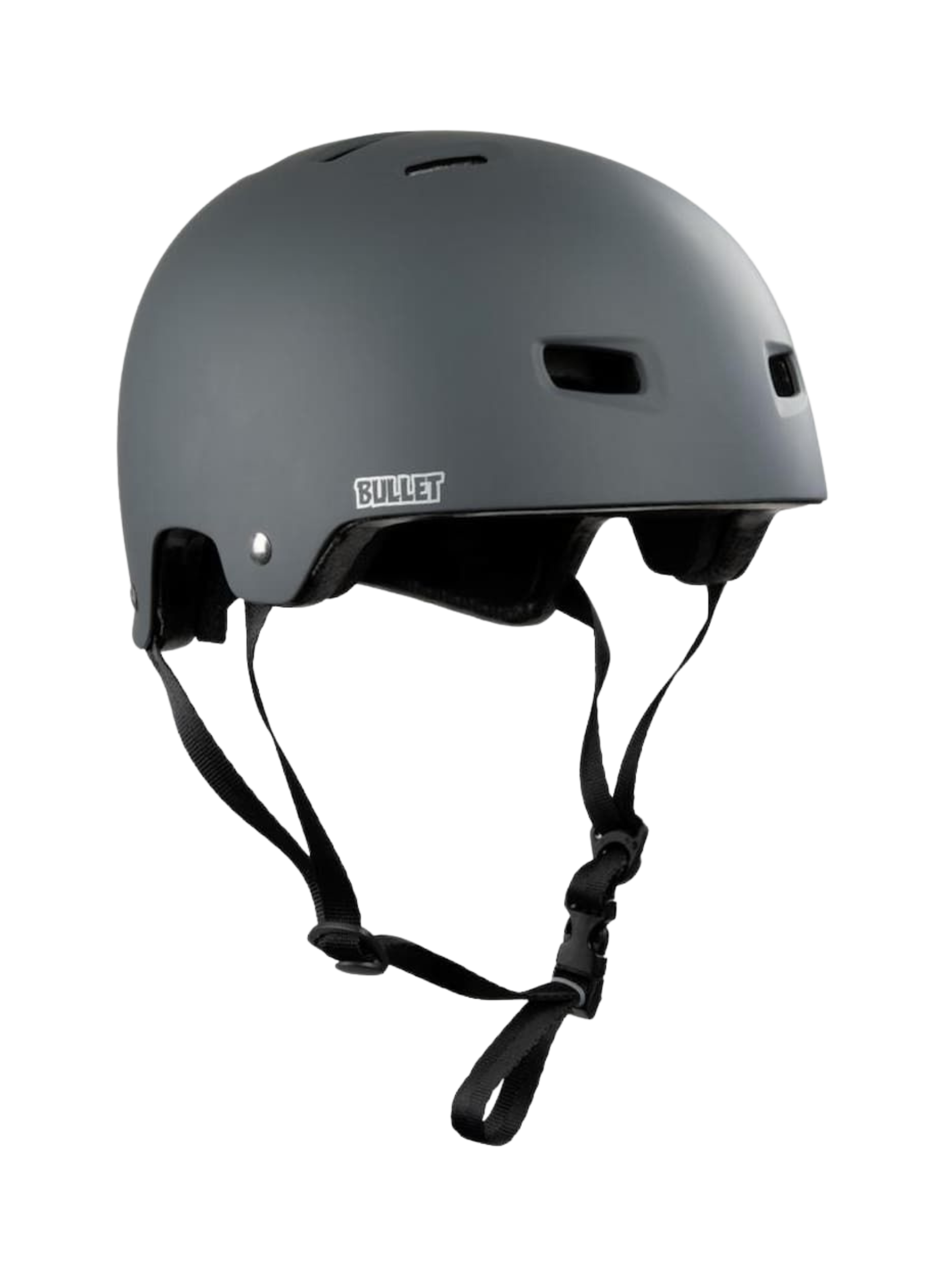 Skateboard Helmet Bullet X Santa Cruz Oval Dot Logo | Dark Grey Matte