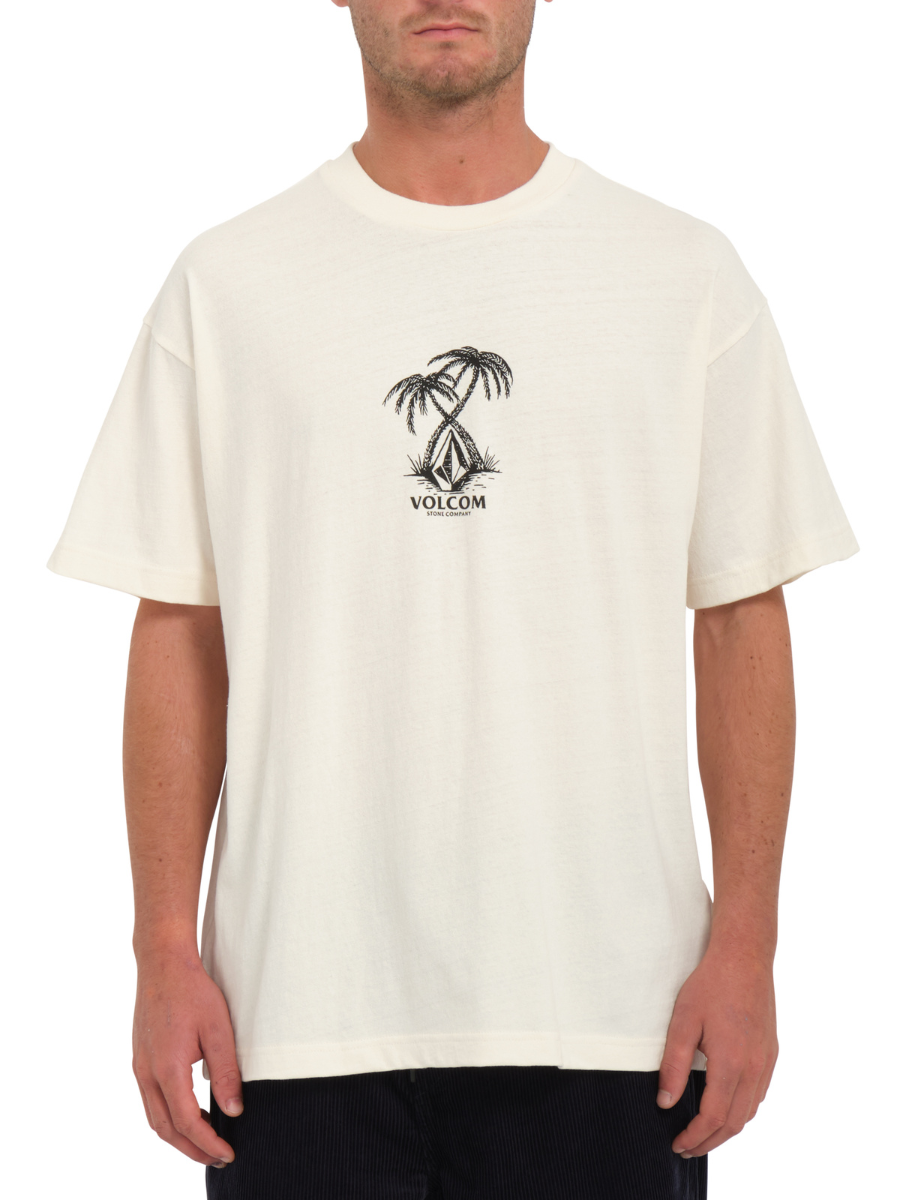 Maglietta Volcom CrossPalm - Bianco sporco